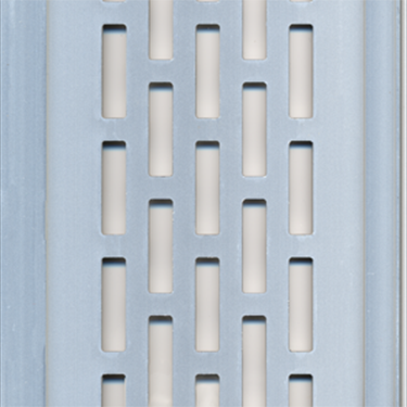 Clear (silver) Perforated