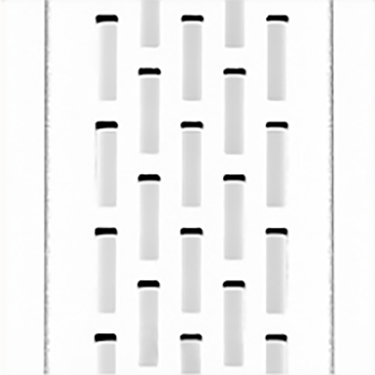 White Perforated - Available only up to 8'-1'